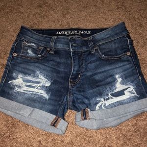 American eagle mid rise shorts